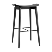 Barhocker aus schwarzer Eiche 65 cm NY11 - -. NORR11