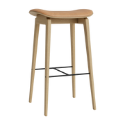 Barhocker aus Natureiche und Camel-Polsterung 75 cm NY11 - -. NORR11