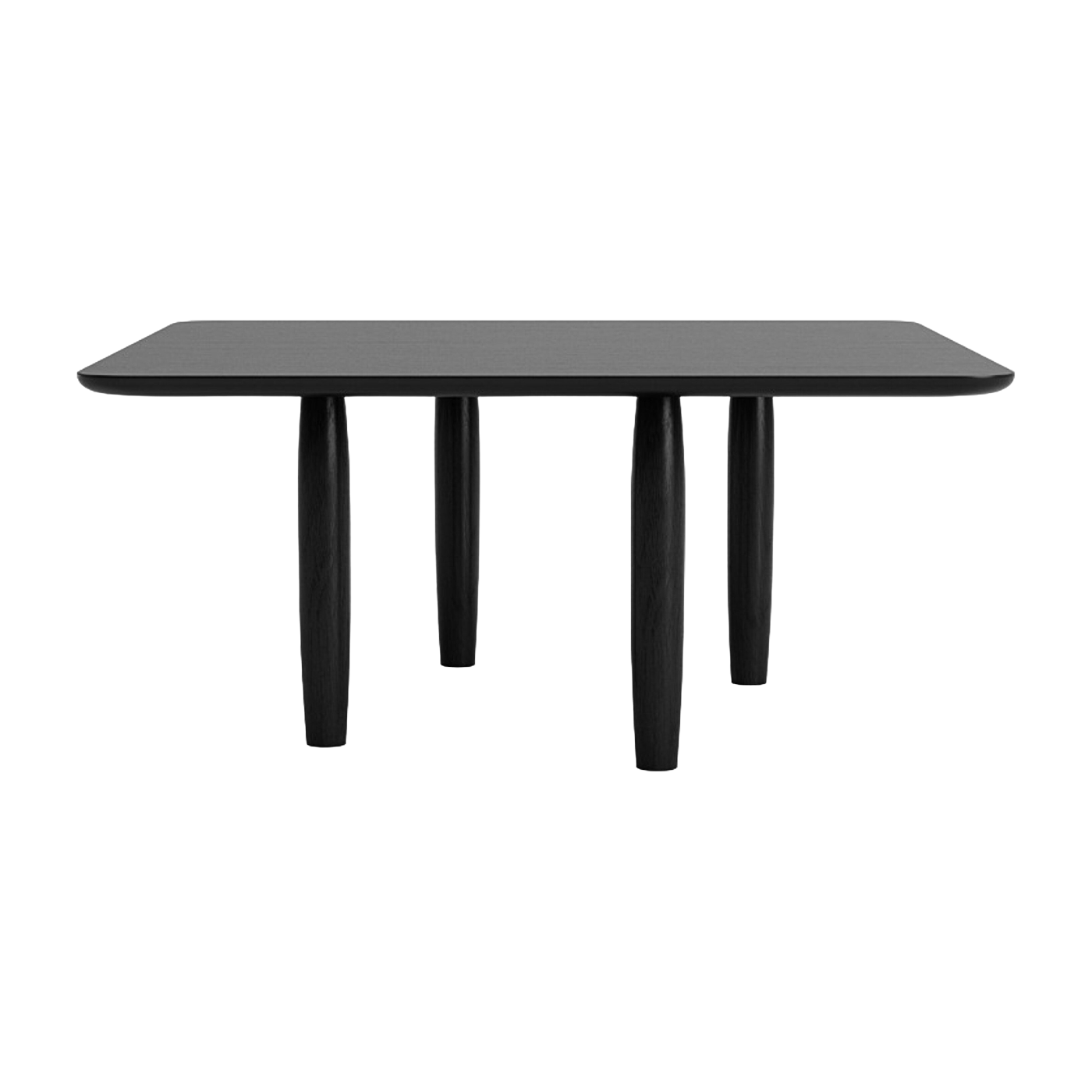 Table basse carrée en chêne noir 80 x 80 cm Oku - NORR11