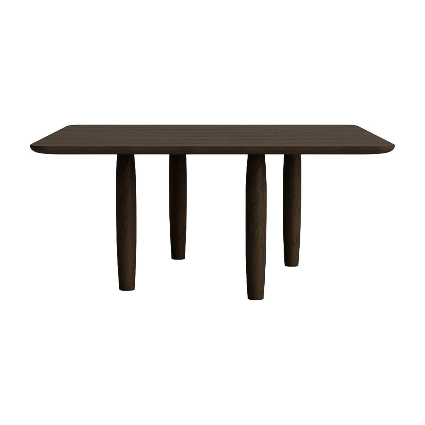 Table basse carrée en chêne fumé 80 x 80 cm Oku - NORR11
