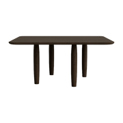 Mesa de centro cuadrada de roble ahumado 80 x 80 cm Oku - NORR11