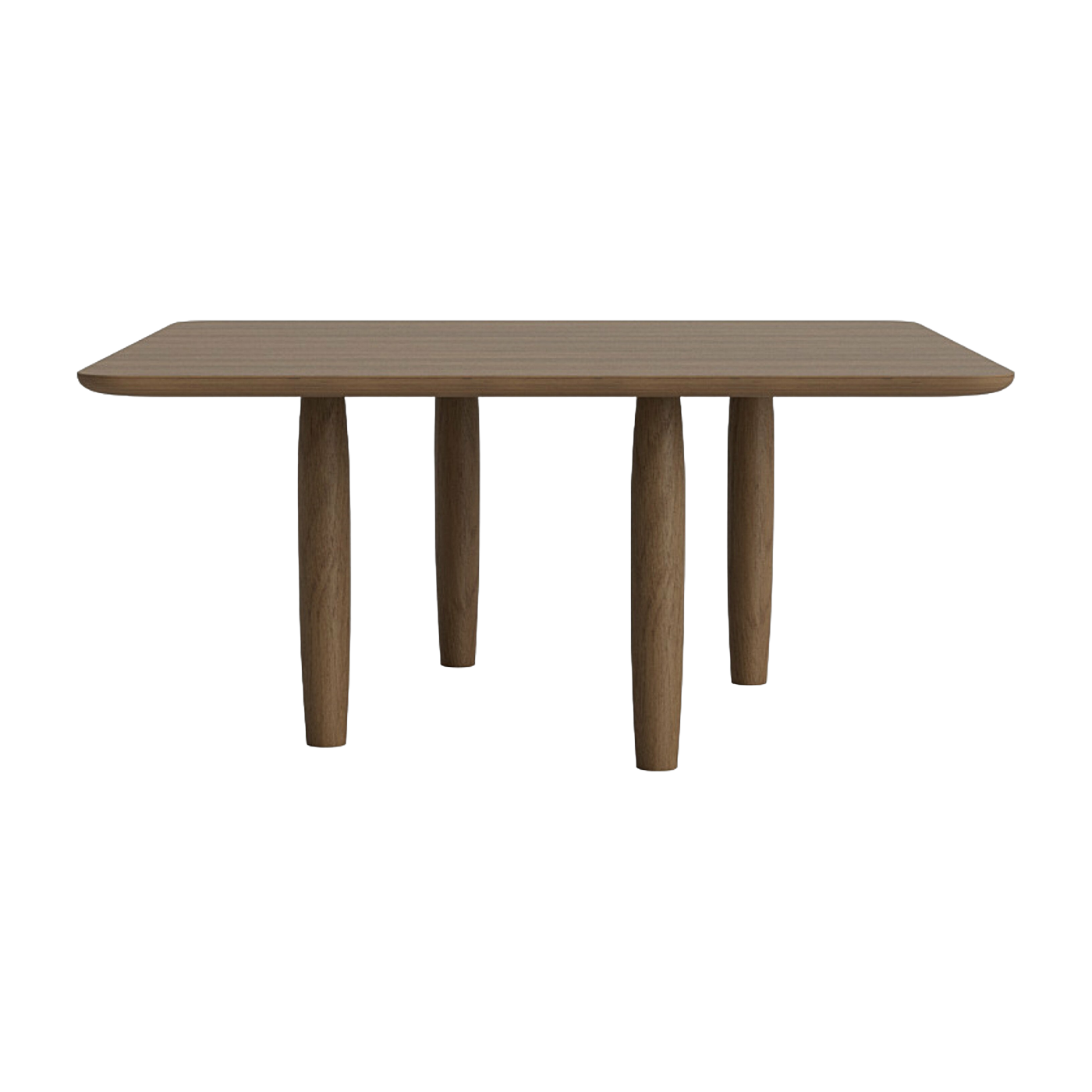 Quadratischer Couchtisch aus hell geräucherter Eiche 80 x 80 cm Oku -. NORR11