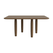 Table basse carrée en chêne fumé clair 80 x 80 cm Oku - NORR11