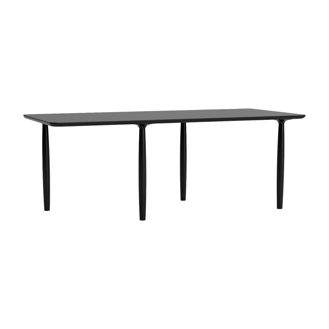 Esstisch aus schwarzer Eiche 95 x 200 cm Oku -. NORR11