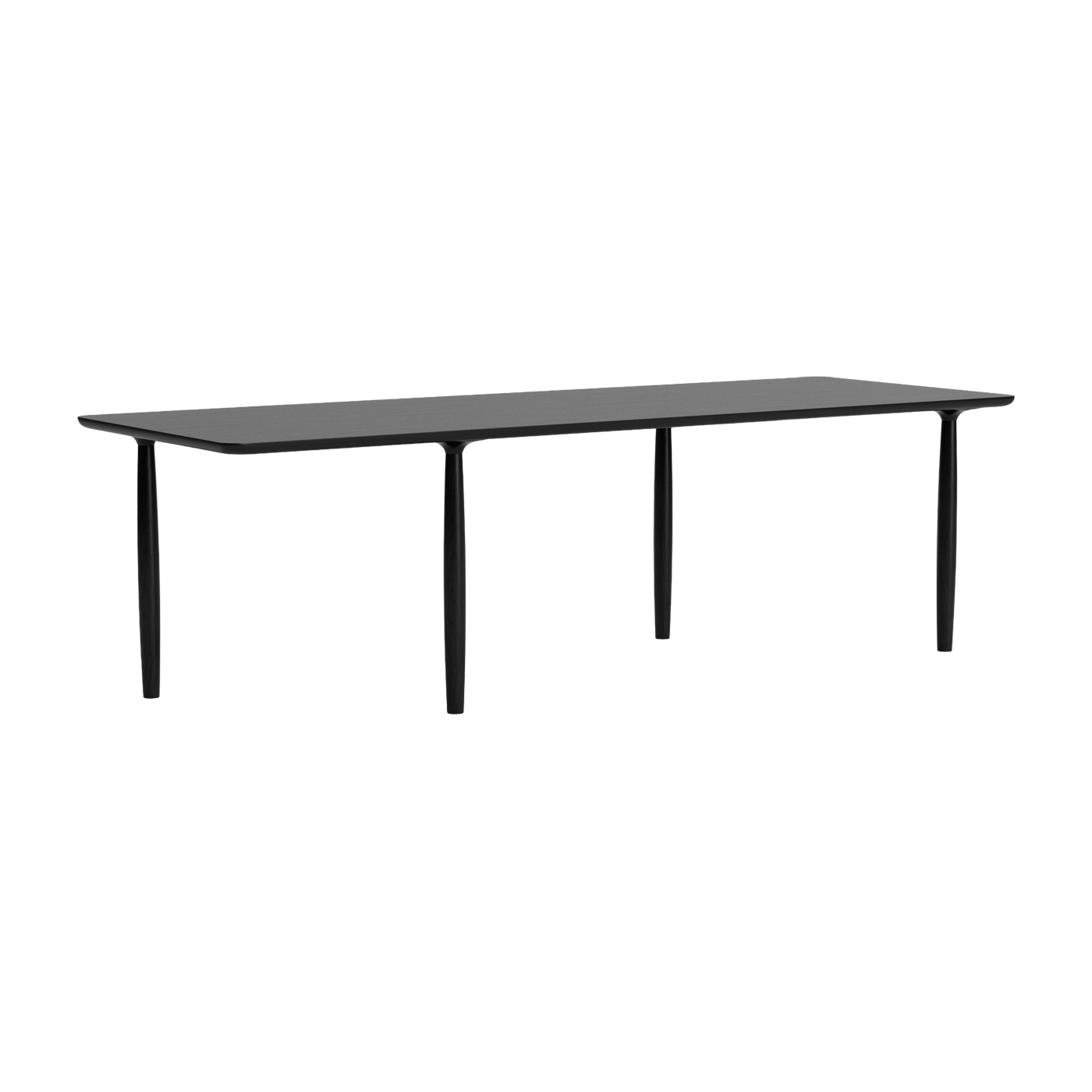 Mesa de comedor de roble negro 95 x 250 cm Oku - NORR11