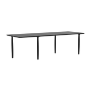 Black oak dining table 95 x 250 cm Oku - NORR11