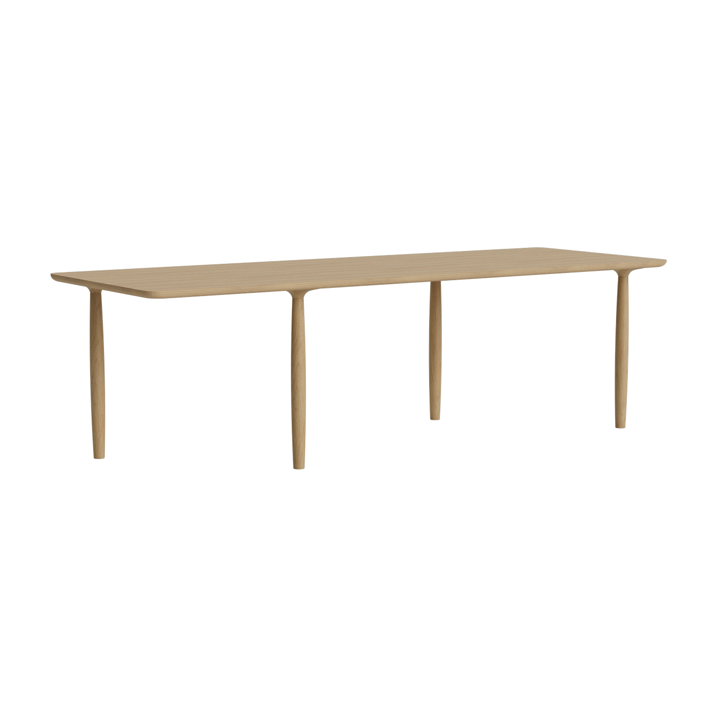 Mesa de comedor de roble natural 95 x 250 cm Oku - NORR11