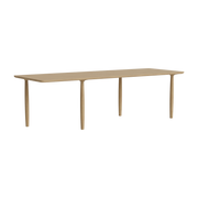 Natural oak dining table 95 x 250 cm Oku - NORR11