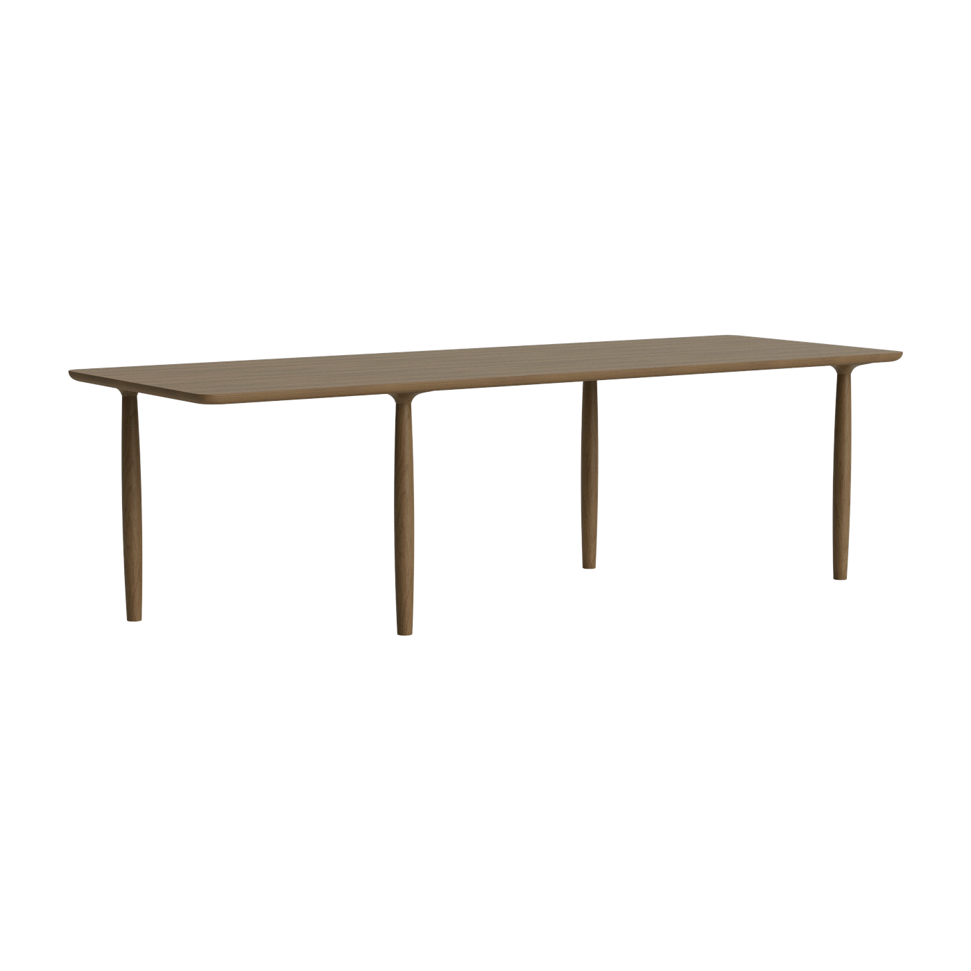 Esstisch aus hell geräucherter Eiche 95 x 250 cm Oku -. NORR11