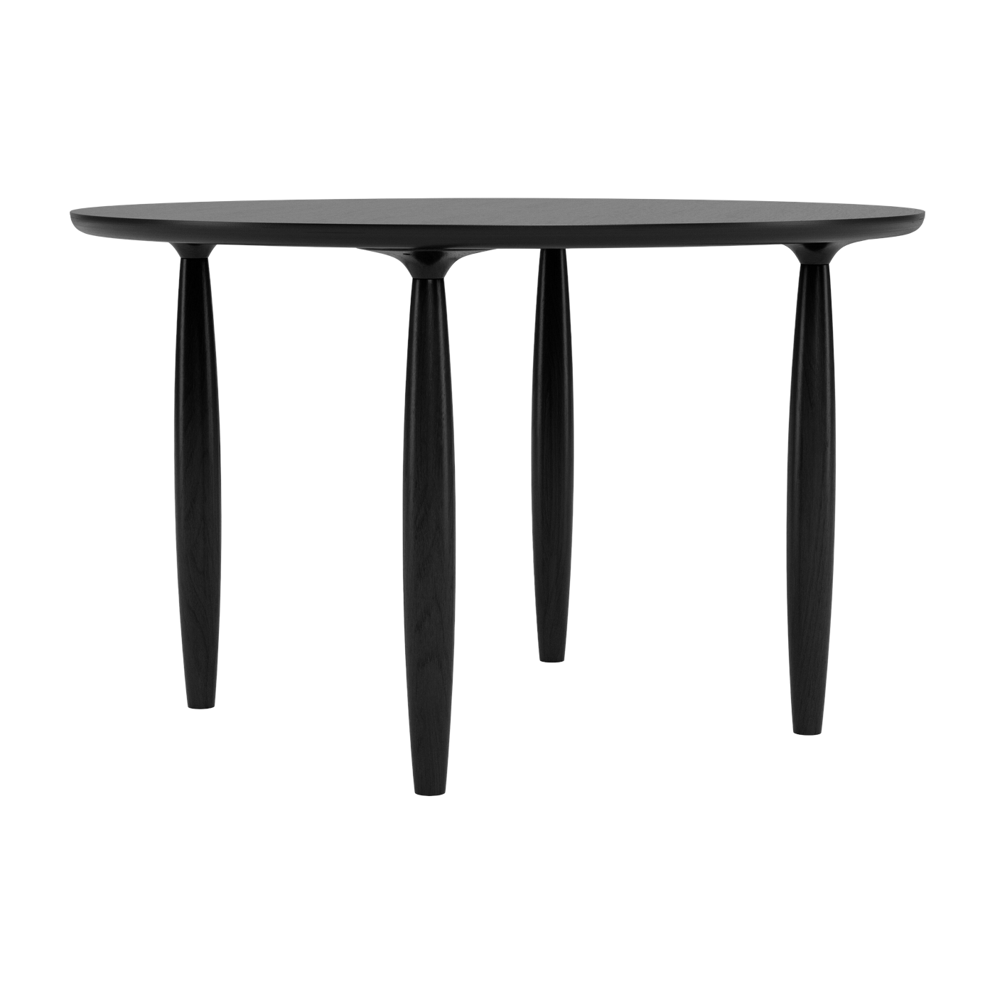 Esstisch ronde aus Eiche schwarz 120 cm Oku - -. NORR11