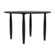 Dining table ronde in black oak 120 cm Oku - NORR11