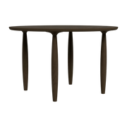 Dining table ronde in smoked oak 120 cm Oku - NORR11
