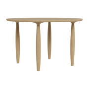 Table à dîner ronde en chêne naturel 120 cm Oku - NORR11
