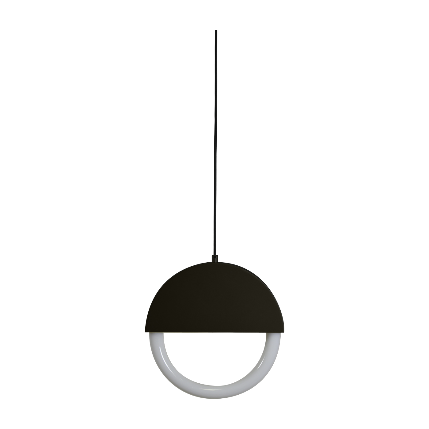 Sospensione circolare in metallo nero Percent - ENOstudio