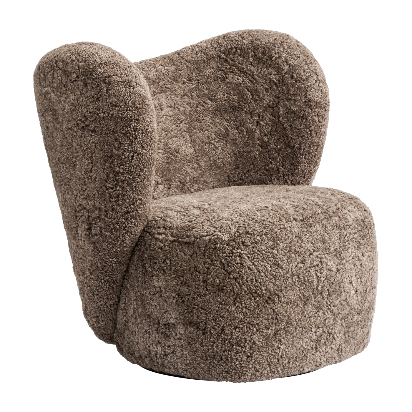 Sillón giratoria de piel de oveja sahara Little Big Chair - NORR11