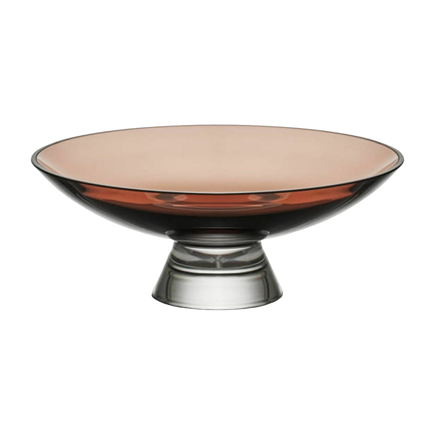 Silhouette Bowl Large Caramel - Nude Glass