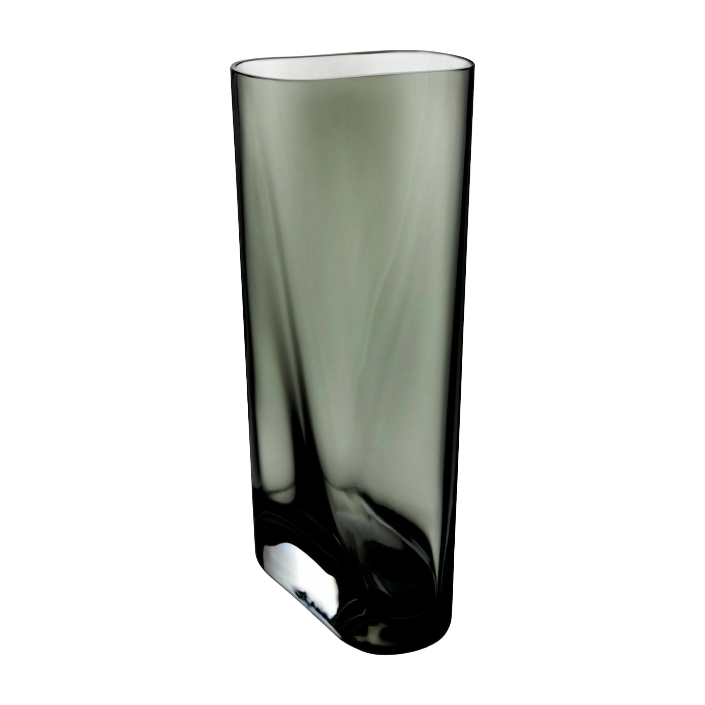 Inca Vase Tall Smoke - Nude Glass