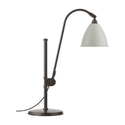 Lámpara de mesa clásica blanca base latón negro BL1 - Gubi