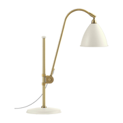 Weiße Tischleuchte base goldfarbenes Messing BL1 -. Gubi