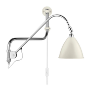 Lampe murale blanche base argenté en laiton BL10 - Gubi