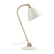 Lámpara de mesa en latón crema base dorada 48 cm BL2 - Gubi