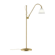 Lámpara de pie blanca base dorada en latón 16 cm BL3 - Gubi