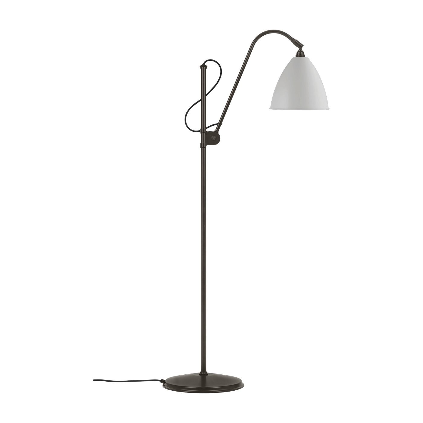 Stehleuchte weiß classique base schwarz Messing 21cm BL3 -. Gubi
