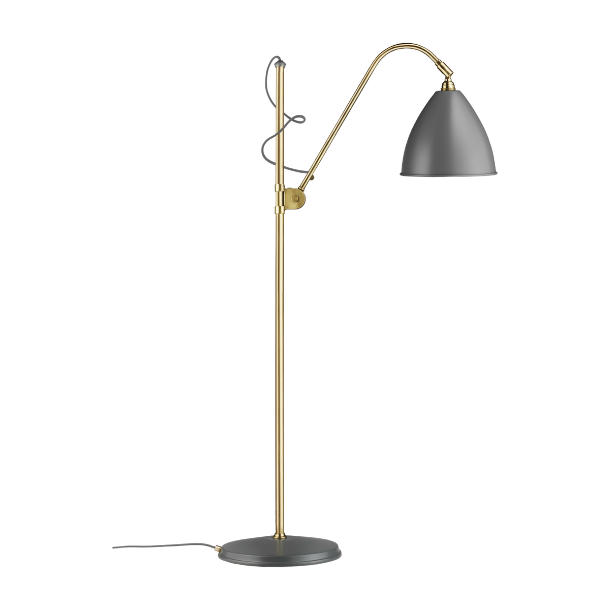 Graue Stehleuchte base goldfarbenes Messing 21 cm BL3 -. Gubi