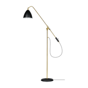 Schwarze Stehleuchte base goldfarbenes Messing BL4 -. Gubi