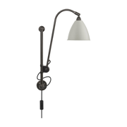 Lámpara de pared blanca clásica base de latón negro BL5 - Gubi