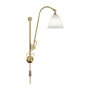 Cream wall lamp base gold brass BL5 - Gubi