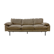 4 posti a sedere Corduroy Rib Brown - HKliving