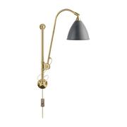 Graue base goldene Wandlampe aus Messing BL5 -. Gubi