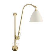 Weiße Wandlampe base goldfarbenes Messing BL5 -. Gubi