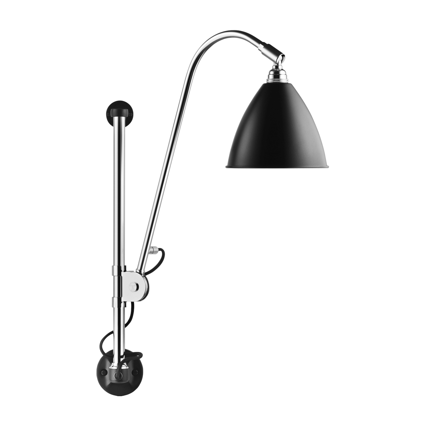 Lámpara de pared negro base de latón plateado BL5 - Gubi