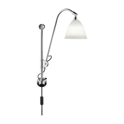 Lampada da parete in crema base in ottone argentato BL5 - Gubi