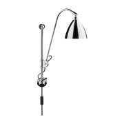 Silberne Wandlampe aus Messing BL5 -. Gubi