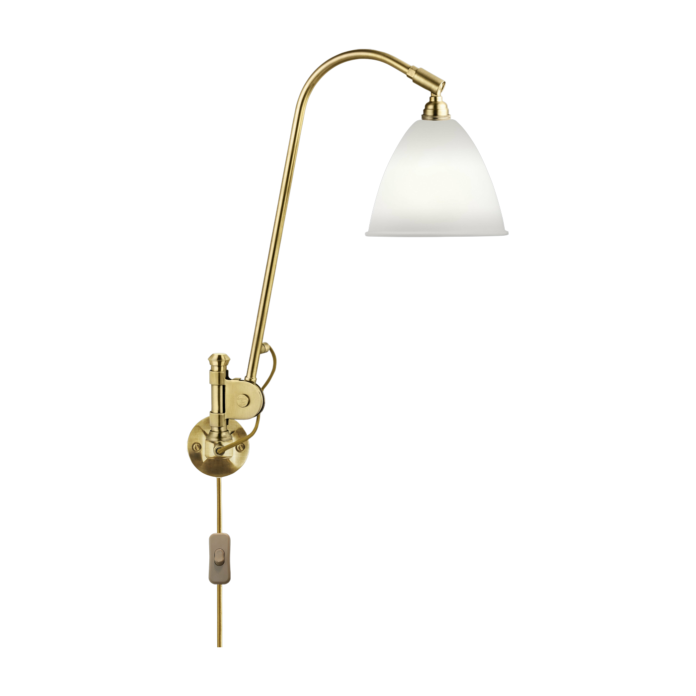 Lámpara de pared crema base de latón dorado BL6 - Gubi