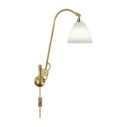 Lampada da parete crema base in ottone dorato BL6 - Gubi