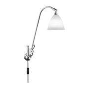 Lampada da parete crema base in ottone argentato BL6 - Gubi