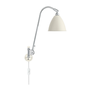 White wall lamp base silver brass BL6 - Gubi