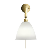 Lampada da parete crema base in ottone dorato BL7- Gubi