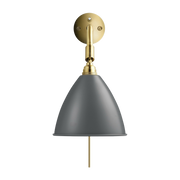 Gray wall lamp base gold brass BL7 - Gubi