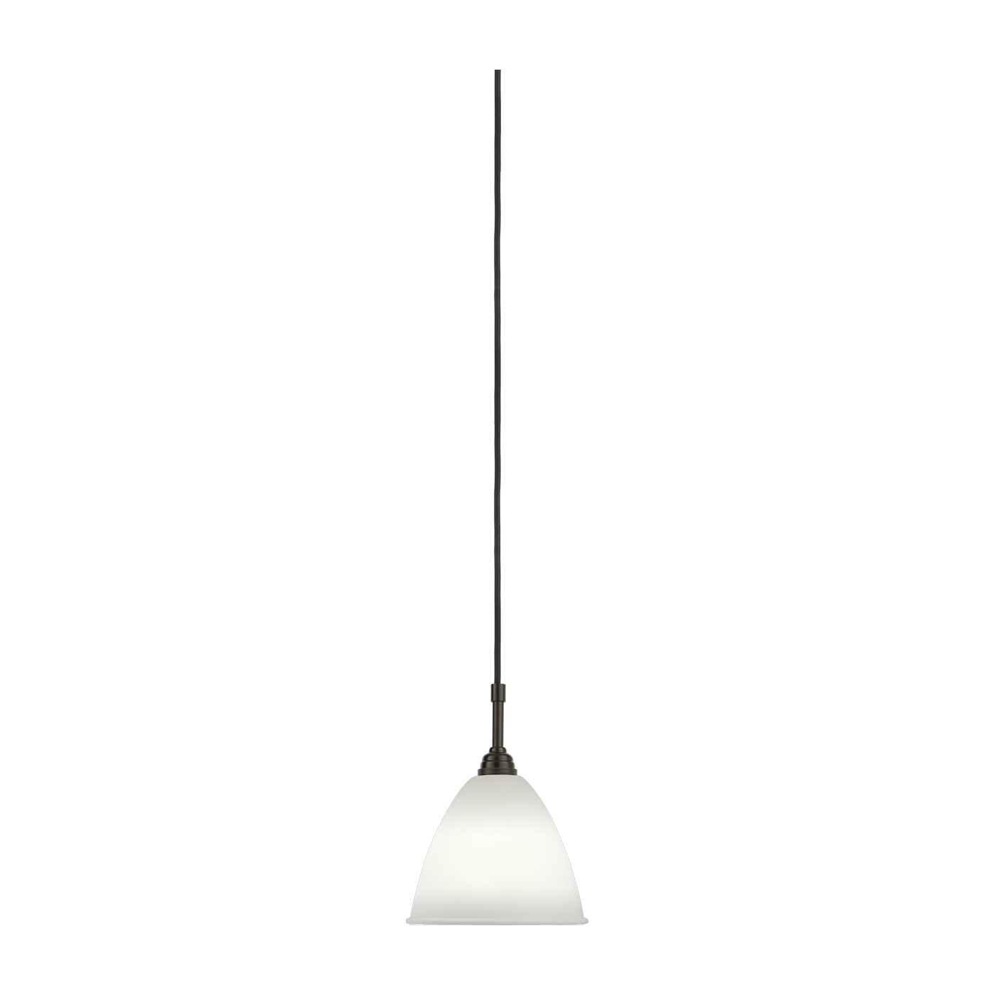 Lámpara colgante beige base negra en latón 16 cm BL9 - Gubi