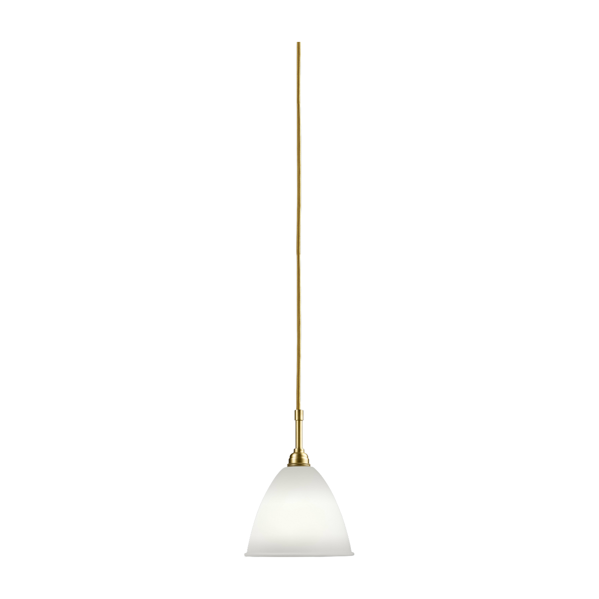Lámpara colgante beige base dorada en latón 16 cm BL9 - Gubi