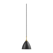 Suspension noire base dorée en laiton 16 cm BL9 - Gubi