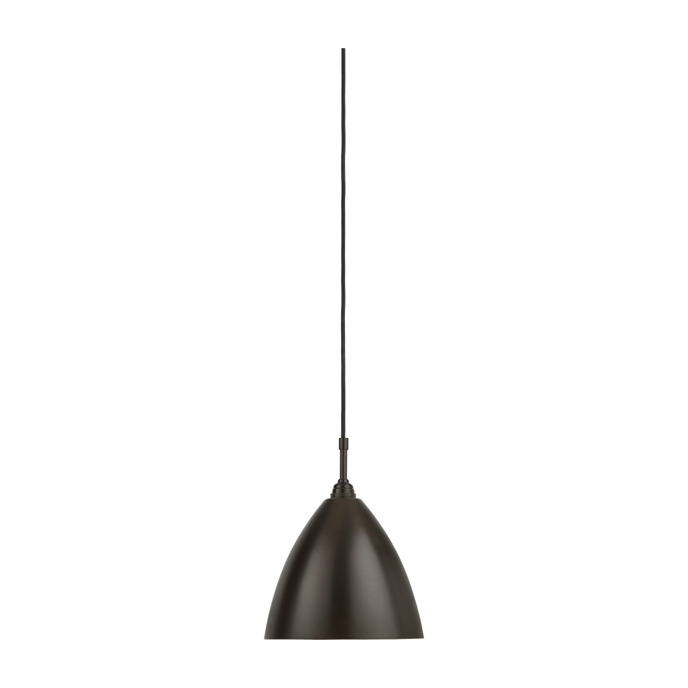 Lámpara colgante negra en latón 21 cm - Gubi
