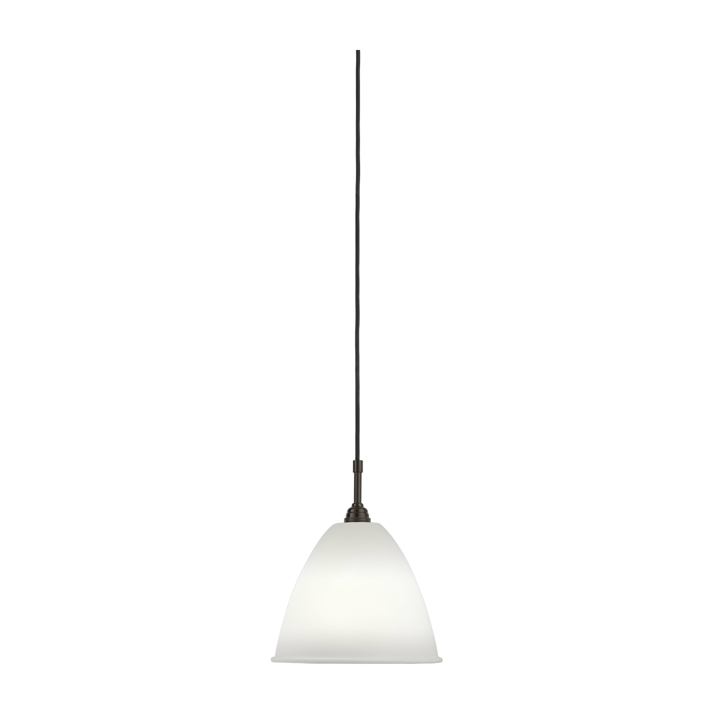 Lámpara colgante beige base negra en latón 21 cm BL9 - Gubi