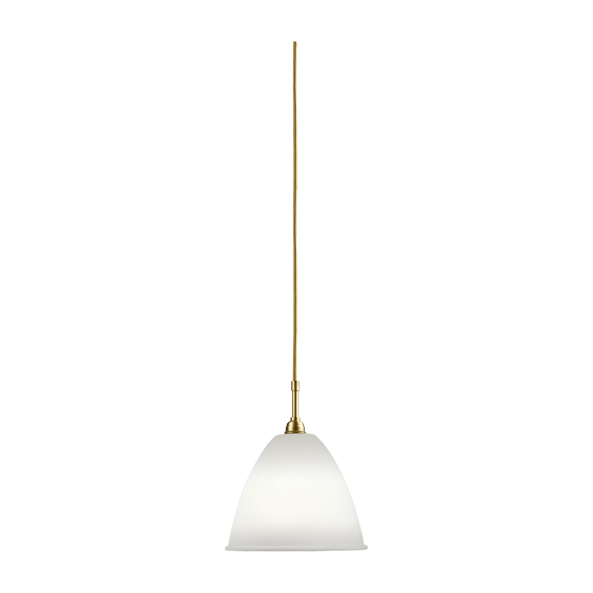Lámpara colgante beige base dorada en latón 21 cm BL9 - Gubi