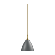 Suspension grise base dorée en laiton 21 cm  BL9 - Gubi